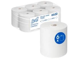 Essuie-tout en rouleau, blanc, 1 épaisseur, matériau AIRFLEX