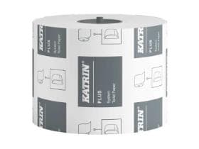 WC-Papier Katrin Plus, 2-lagig hoch- weiss, 9.9 x 12 cm, 800 Coupon/Rolle