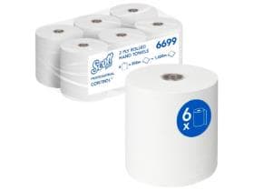 Essuie-tout en rouleau, blanc, 2 plis, matériau AIRFLEX