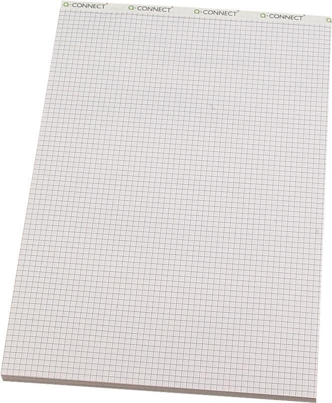 Blocco note Q-CONNECT senza copertina, bianco, 65 g/m2, A5, a quadretti da 4 mm.