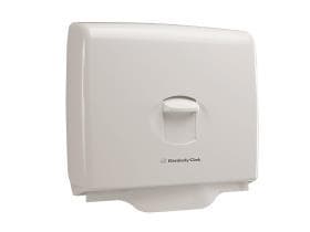 Distributeur de couvre-abattants WC AQUARIUS en plastique blanc, H332 x L440 x P77 mm