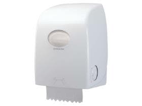 Distributeur d'essuie-mains en rouleau AQUARIUS No-Touch, blanc, H 430 x L 326 x P 241 cm, avec