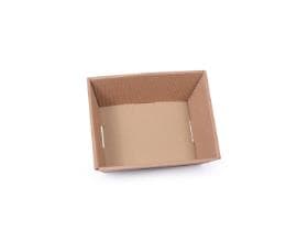 Panier cadeau, couleur naturelle 190 x 140 x 90 mm, en carton ondulé ouvert