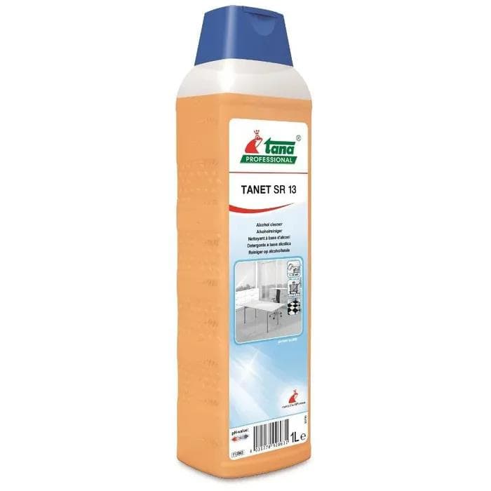 TANET SR 13, nettoyant alcoolisé pour un nettoyage d'entretien sans résidus.