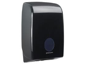 Distributore di asciugamani pieghevoli Aquarius nero H 39,9 x L 26,5 x P 13,6 cm, per pieghe.