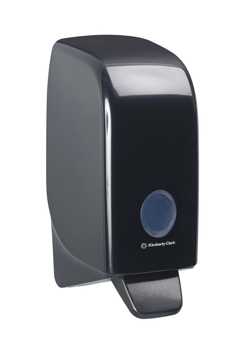 Distributeur de savon Aquarius, noir H 23,5 x L 11,6 x P 11,4 cm