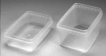 Traiteurbecher aus PP transparent, rechteckig, 280 ml, 120 x 88 x 42 mm,