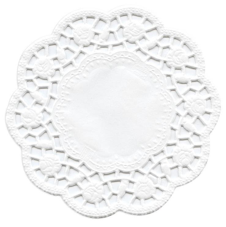 Tortenspitzen hochweiss ø 16 cm rund