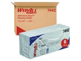 Putztücher Wypall X50 grün 1-lagig 25 x 42.5 cm, Interfold, auswaschbar