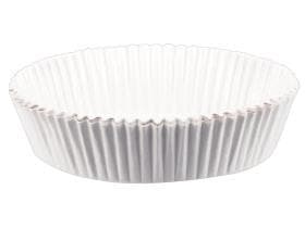 Moule à tartelettes, blanc, FSC, rond, 75 x 20 mm, 221 g/m², ingraissable,