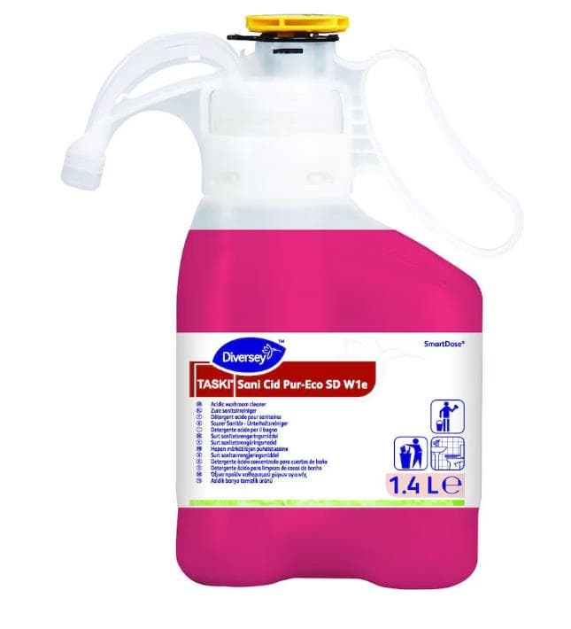 TASKI Sani Cid Pur-Eco SD, detergente ecologico acido per la manutenzione dei sanitari