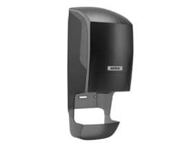 Distributore di carta igienica Katrin, in plastica nera, 400 x 152 x 172 mm, per