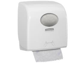 Distributeur d'essuie-mains en rouleau AQUARIUS Slimroll, 324 x 298 x 189 mm, blanc