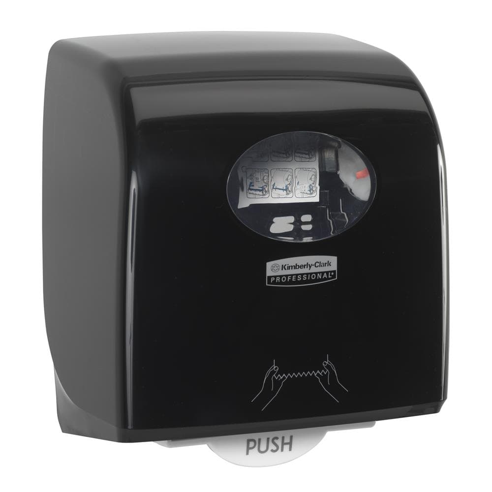 Rollenhandtuchspender AQUARIUS Slimroll, 324 x 298 x 189 mm, schwarz