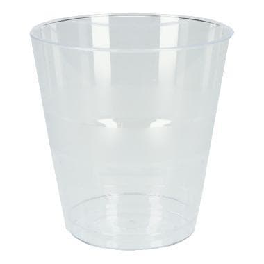 Gobelet à brosse à dents en PS, 236 ml, transparent, emballé individuellement