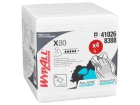 Putztuch Wypall X80 weiss 31.5 x 33 cm geprägt, 120gm2  200 Tücher