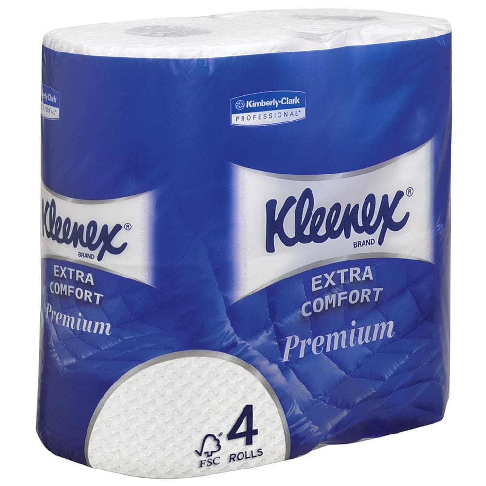 Papier toilette Kleenex Premium 4 plis blanc, 160 coupons 9,8 x 12 cm