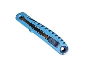 Cutter "Cutter Detect", bleu, détectable, avec curseur de sécurité,