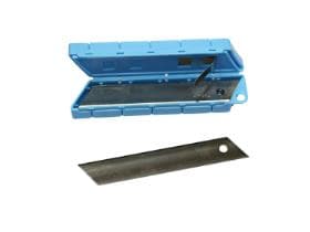 Lames de rechange en acier inoxydable, longueur : 11 cm, largeur : 1,8 cm