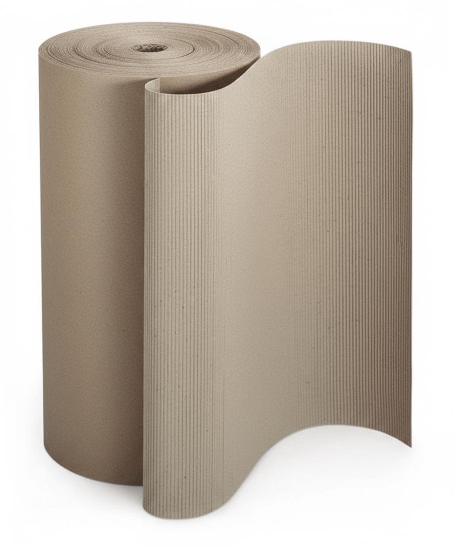 Cartone ondulato, onda fine, 100 cm x 50 metri lineari S12/S12, onda B, 276 gm2