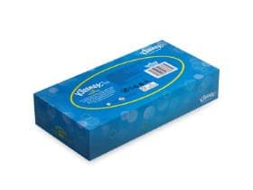 Mouchoirs cosmétiques Kleenex blancs 3 épaisseurs, 100 % cellulose, 20 x 20 cm