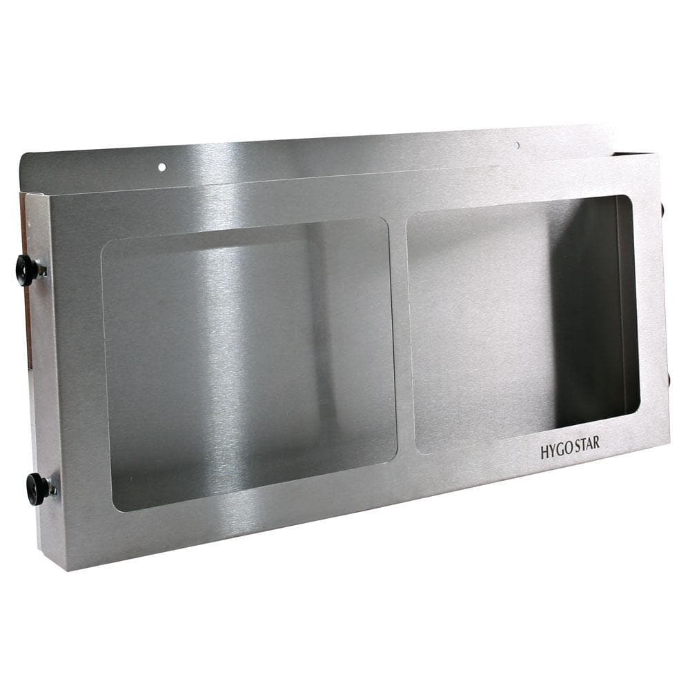 Support distributeur, 4 distributeurs, acier inoxydable, profondeur réglable 5-7,2 cm, 50 x 25,5 cm