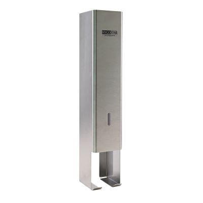 Toilettenpapierspender Hygoclean, Edelstahl, B105 x H550 x T115 mm,