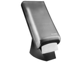 Distributore da terra/parete per 600 tovaglioli, in plastica (ABS) nera,