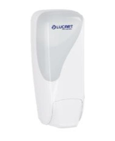 Distributeur de savon pour les mains ID Soap 1000, distributeur de sachets blancs, 1 litre, 105 x 115 x 265 mm
