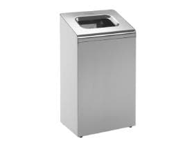 Contenitore per rifiuti da 50 litri KC Professional in acciaio inossidabile, H64.9 x L35 x P24.2 cm.
