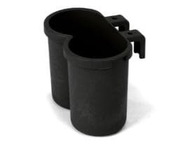 Portaborraccia 2x1 litro, reflo nero