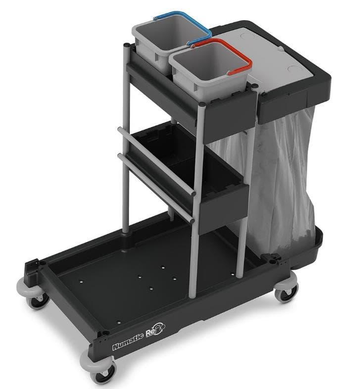 Carrello per la pulizia Servo Matic 1415, incl. 2 secchi di superficie da 6 lt e