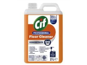 Detergente concentrato per pavimenti Cif Professional, profumo di agrumi, 2 litri.