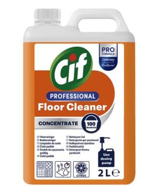 Nettoyant concentré pour sols Cif Professional, parfum d'agrumes, 2 litres