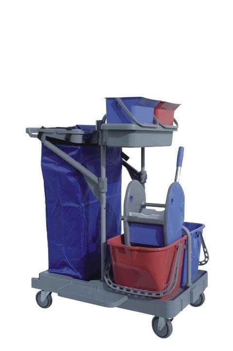 Carrello ACE car 35, L85 x P76 x A112 cm Peso 17 kg, Carrello per la pulizia compatto