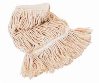 Mocio umido in cotone 400 g con fascia, lavabile a 95°