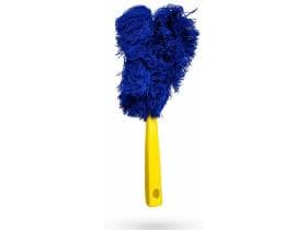 Gabelmopp giallo/blu, con effetto magnetico per la polvere e utilizzabile a secco.