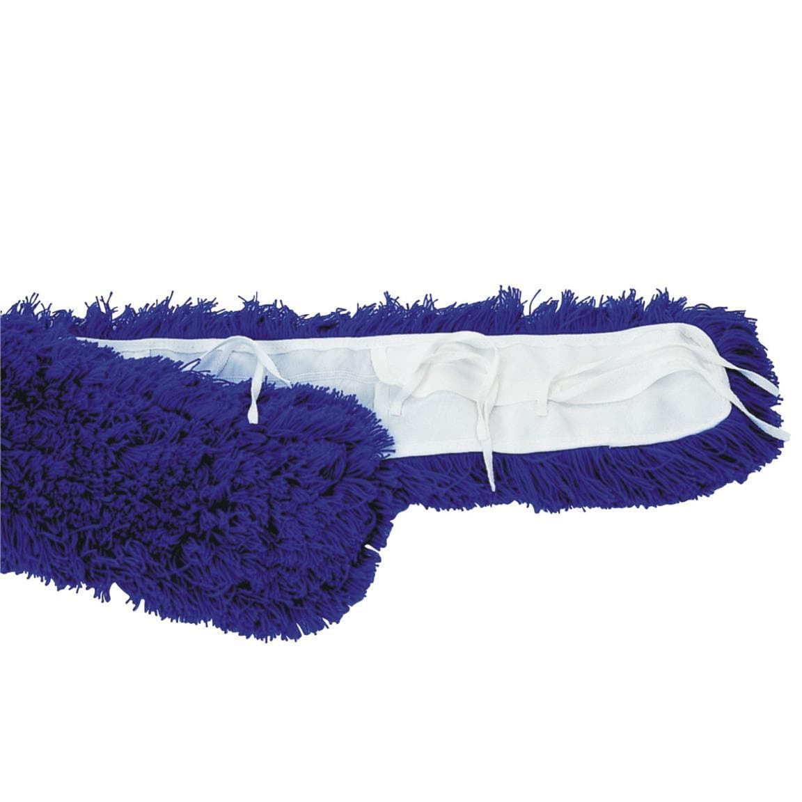 Mocio acrilico blu, 80 cm, con fibre acriliche con borsa e cinghie, magnetico per la polvere