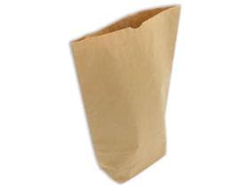Sacchetto a fondo incrociato in carta natron marrone 70 gm2, 140 x 220 mm, 500 gr