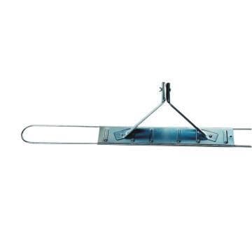 Supporto per mocio in metallo, 160 cm, versione rigida, per pulizia a umido e