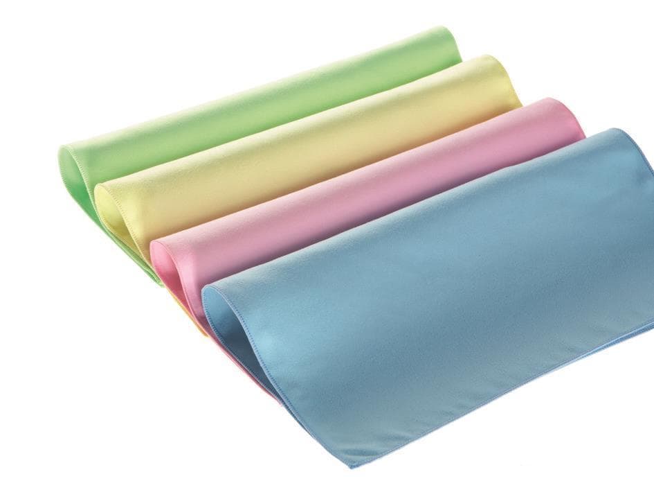 Chiffons en microfibre Magic, surface en velours de soie tissée, vert, 40 x 40 cm, pour