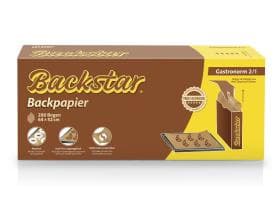 Backstar 200 feuilles professionnelles, papier sulfurisé Gastronorm 2/1, 64 x 52 cm, marron,