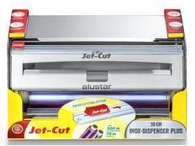 Distributore Jet-Cut Inox Plus 30 cm incl. 1 rotolo di pellicola trasparente e foglio di alluminio
