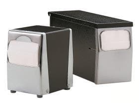 Distributore da tavolo per tovaglioli 25 x 30,5 cm, grigio metallo opaco, P30 x L12 x A14 cm