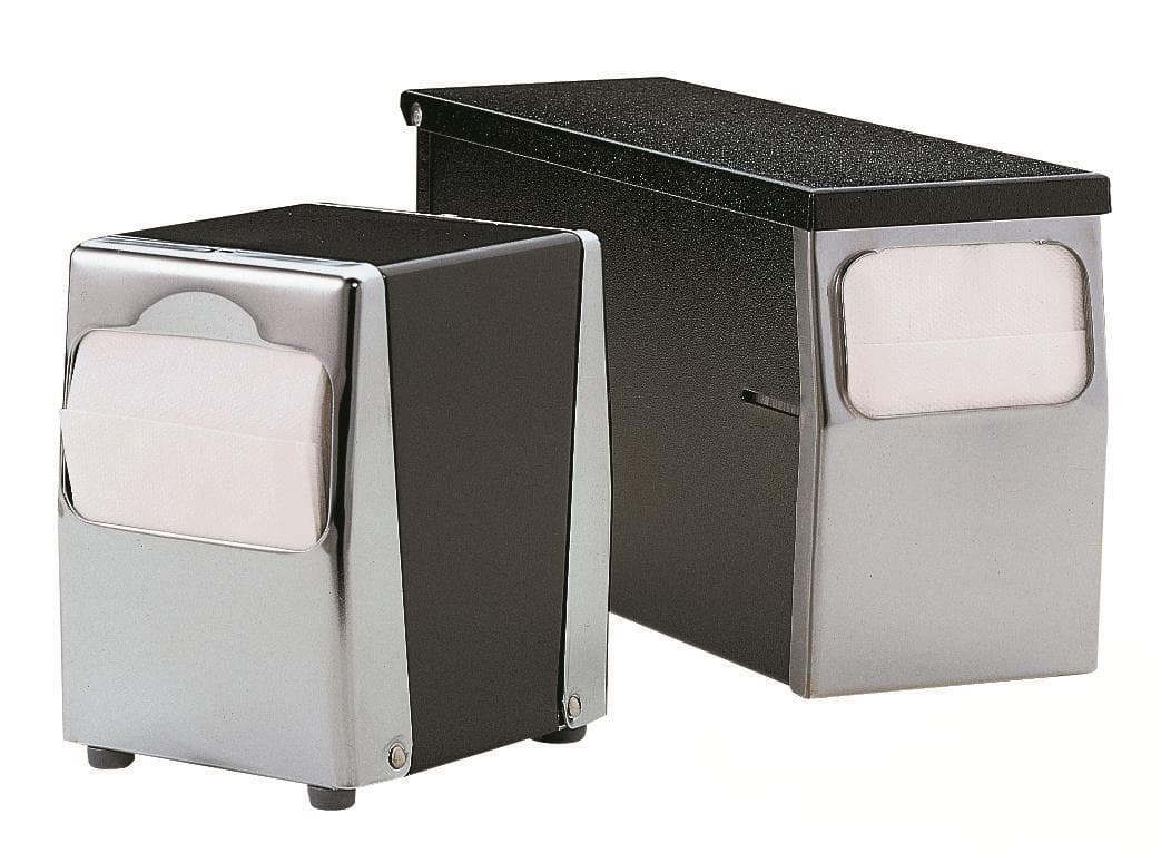 Distributore da tavolo per tovaglioli 25 x 30,5 cm, grigio metallo opaco, P30 x L12 x A14 cm