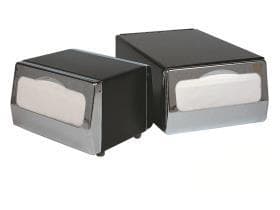 Distributore da tavolo per tovaglioli 32 x 33 cm grigio opaco metallico, per 150 tovaglioli