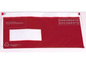 Dokufix C6/5, 245 x 120 + 15 mm, (Innen 230 x 120 mm), mit Fenster links,