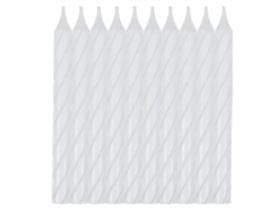 Candele di compleanno bianche, lunghezza 6 cm (supporto coordinato Art. DS-715)