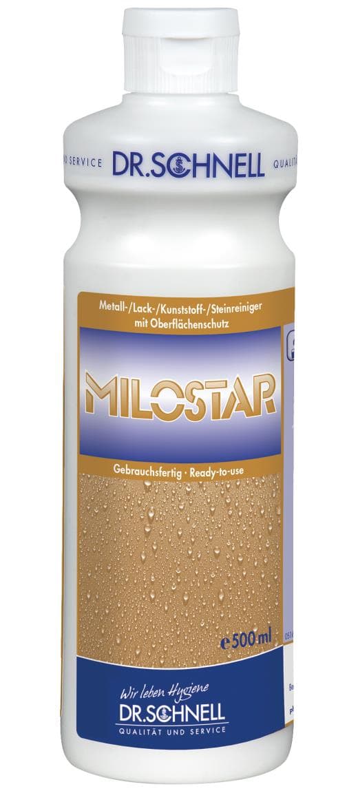 Emulsione detergente MILOSTAR, lucida e protegge ottone, argento, rame,