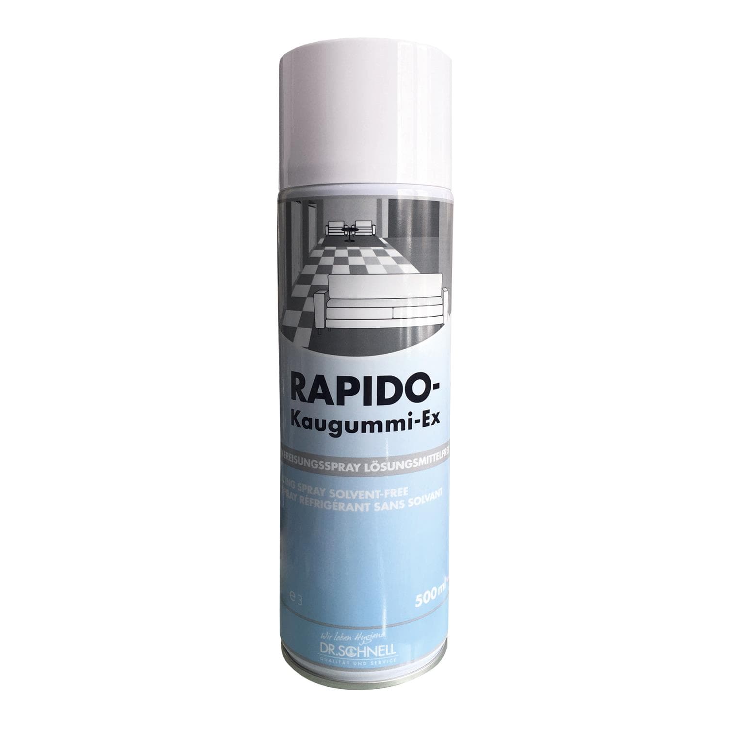RAPIDO Kaugummi-Ex, Vereisungspray zum Verhärten weicher Kaugummireste,